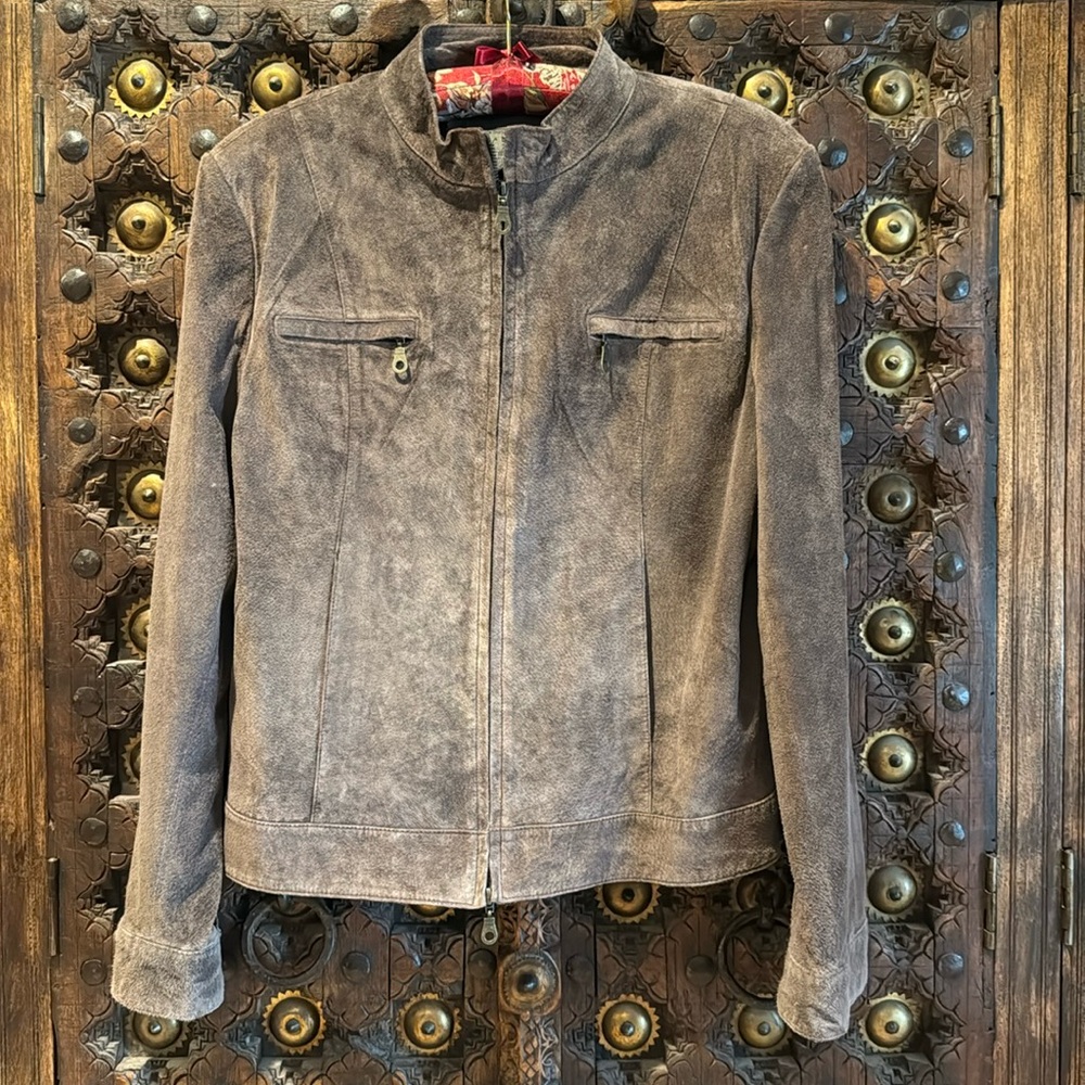 Suede jacket size 16